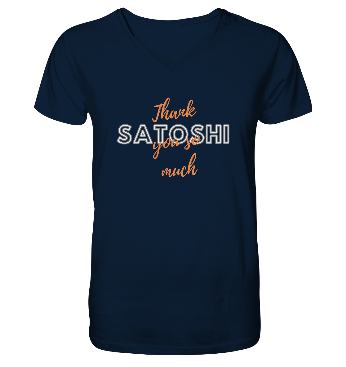 THANK YOU SO MUCH SATOSHI (Variante Chaos) - V-Neck Shirt