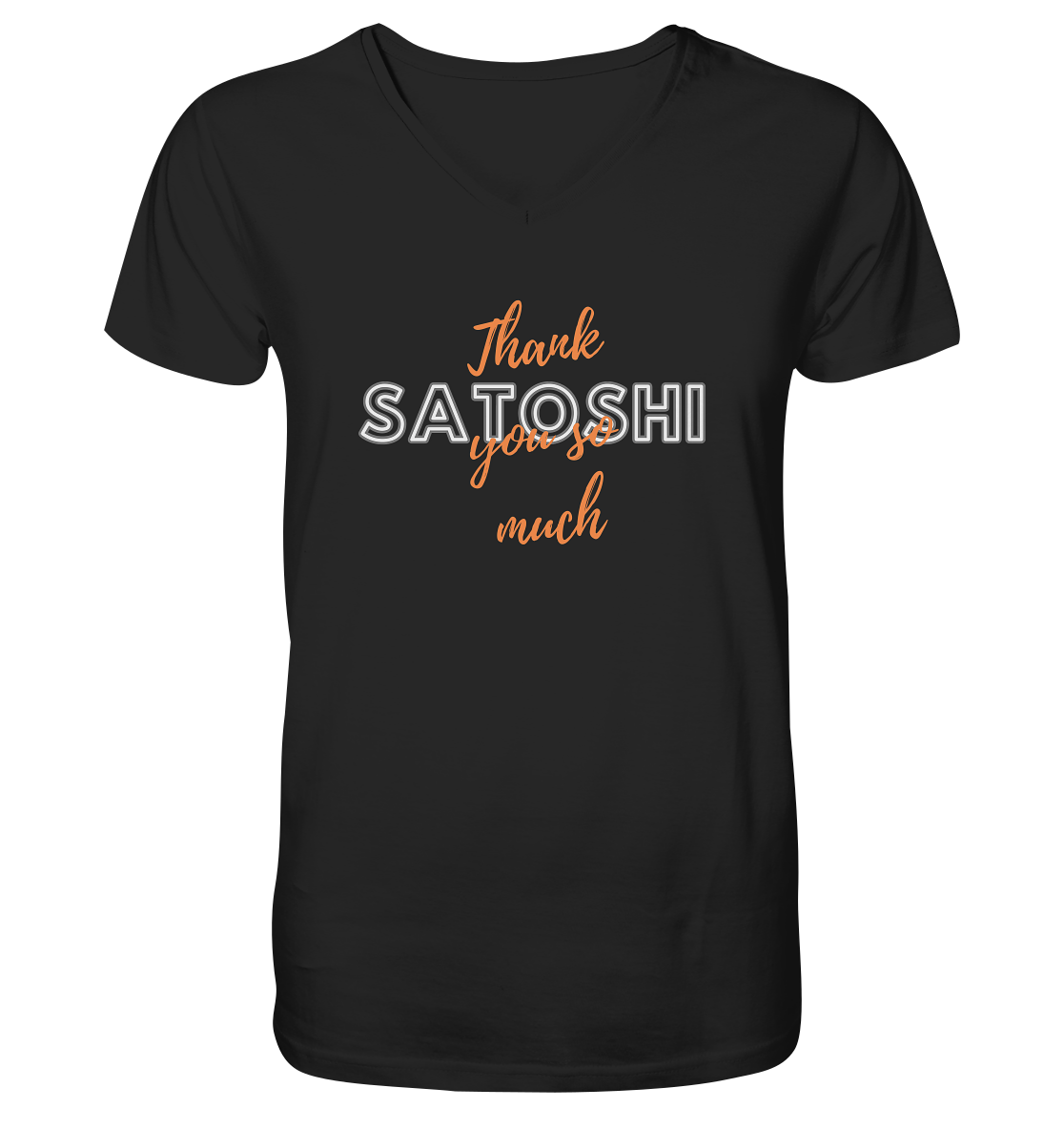 THANK YOU SO MUCH SATOSHI (Variante Chaos) - V-Neck Shirt