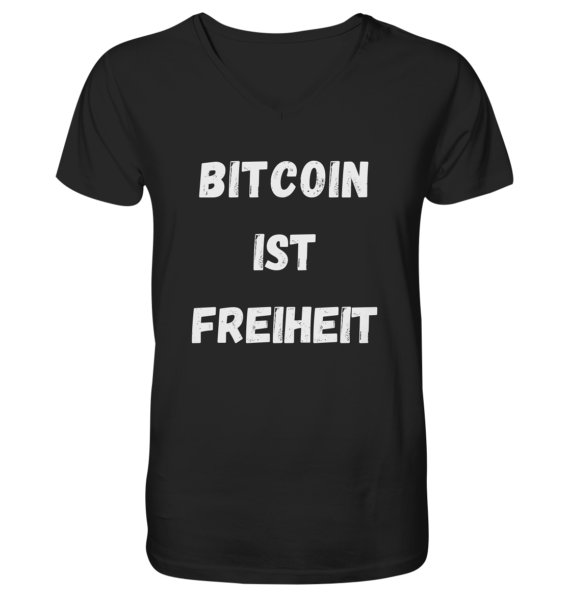 BITCOIN IST FREIHEIT - V-Neck Shirt