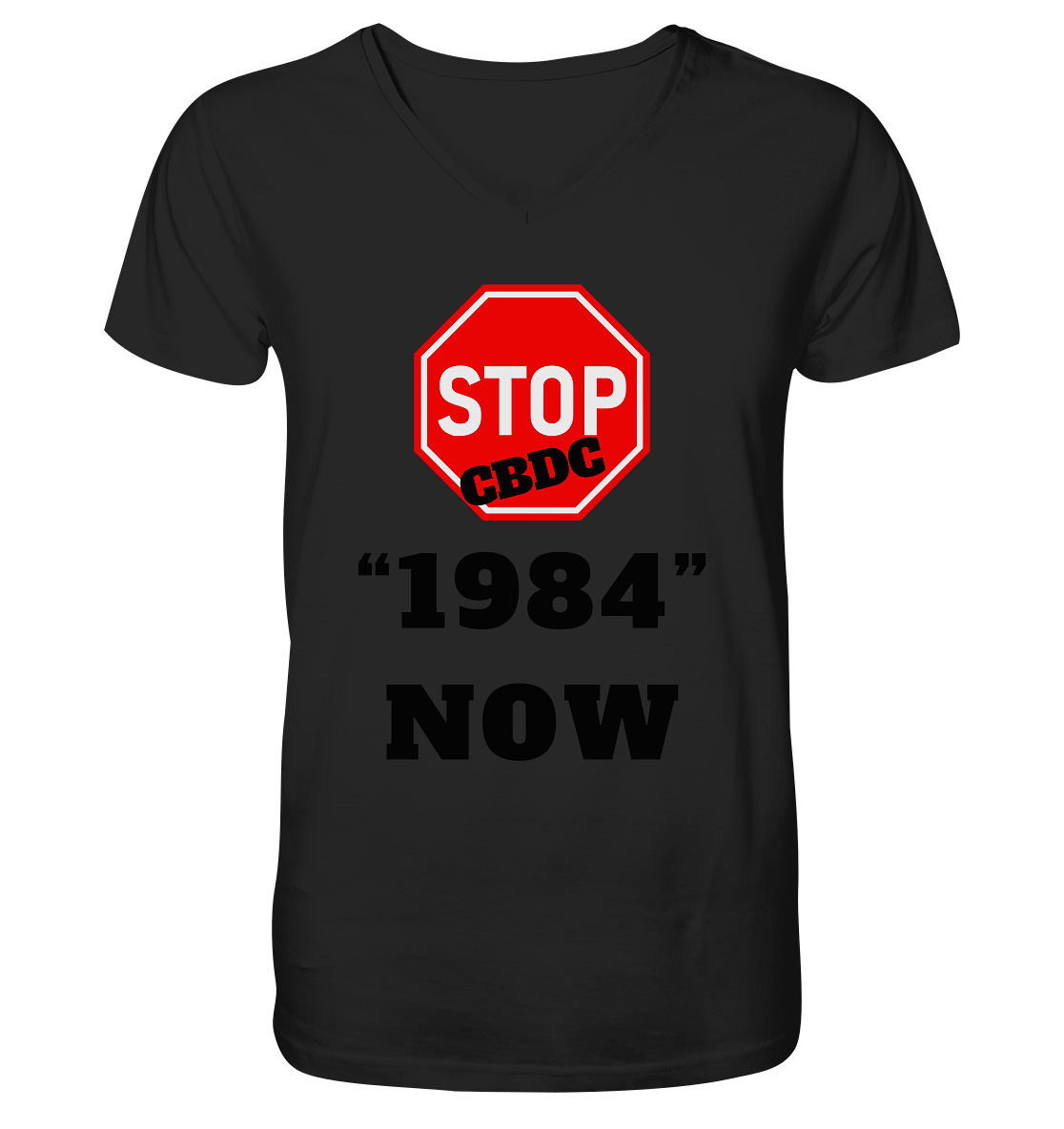 STOP CBDC "1984" NOW - V-Neck Shirt