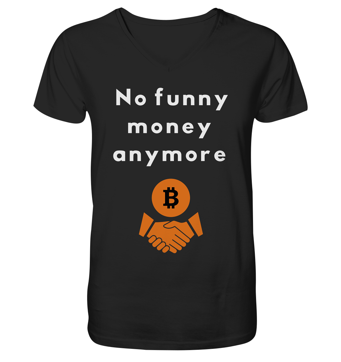 No funny money anymore - V-Neck Shirt