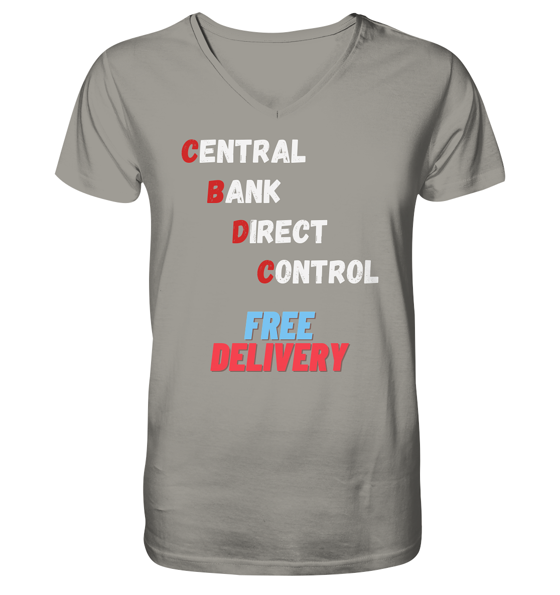 CENTRAL BANK DIRECT CONTROL - FREE DELIVERY - V-Neck Shirt