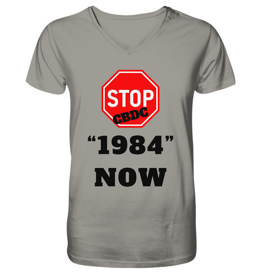 STOP CBDC "1984" NOW - V-Neck Shirt