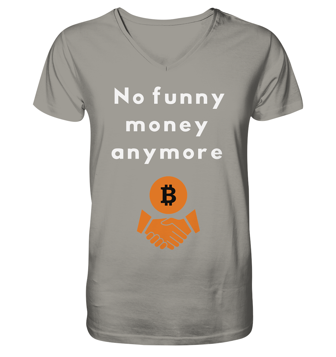 No funny money anymore - V-Neck Shirt