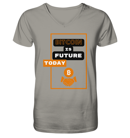 BITCOIN IS FUTURE TODAY - V-Neck Shirt