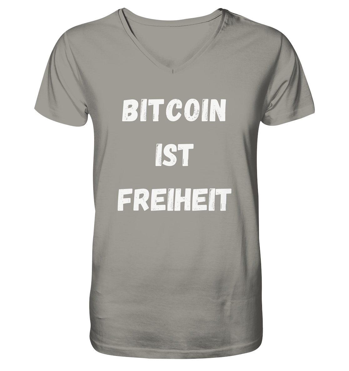 BITCOIN IST FREIHEIT - V-Neck Shirt