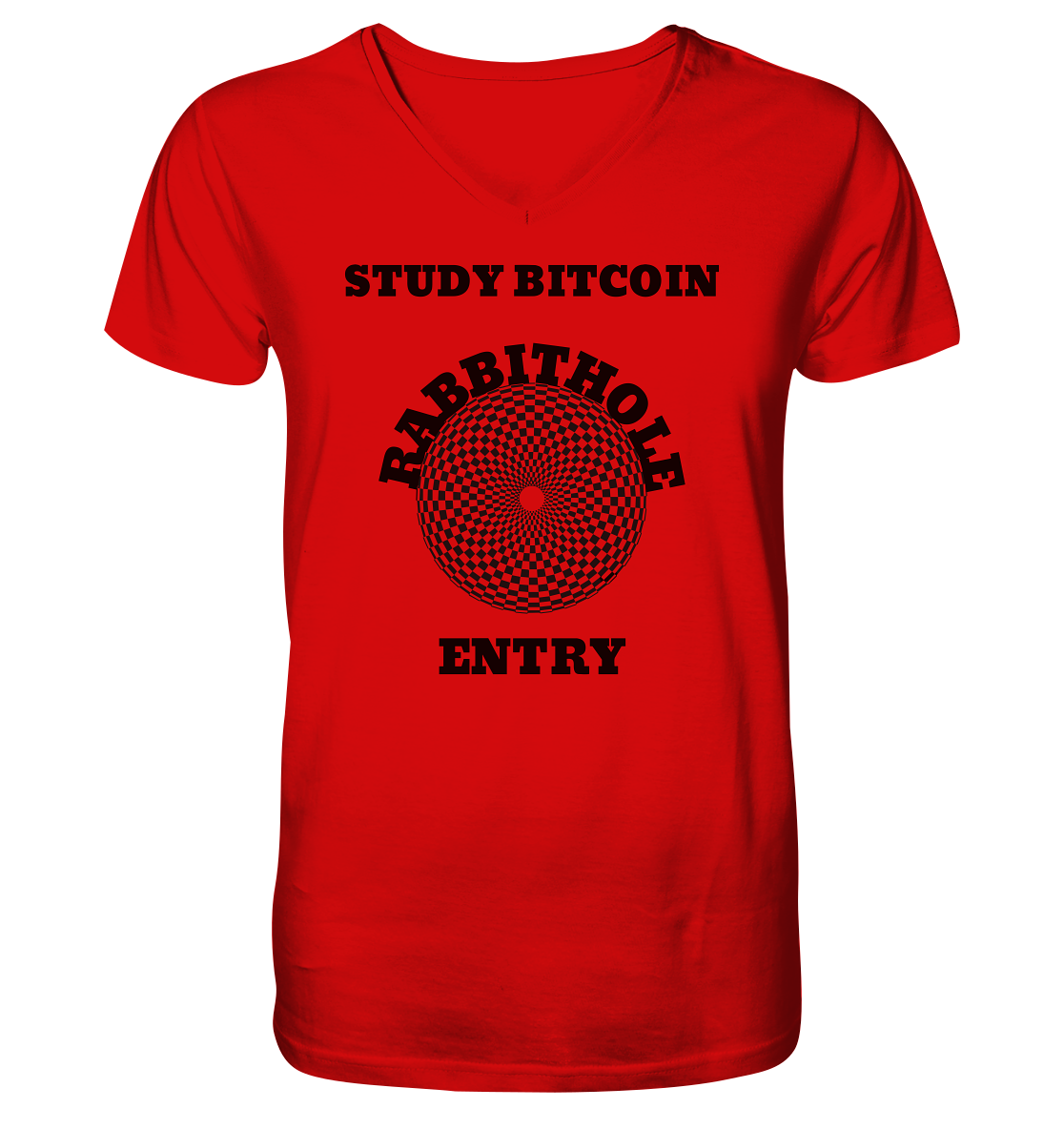 STUDY BITCOIN - RABBITHOLE ENTRY - V-Neck Shirt