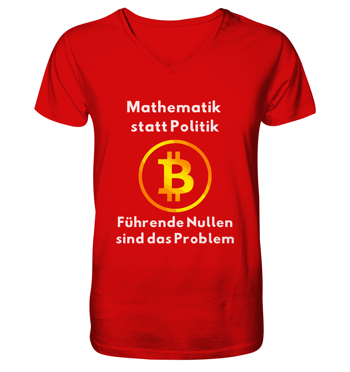 Mathematik statt Politik - führende Nullen sind (überall) das Problem ;-)  V-Neck Shirt