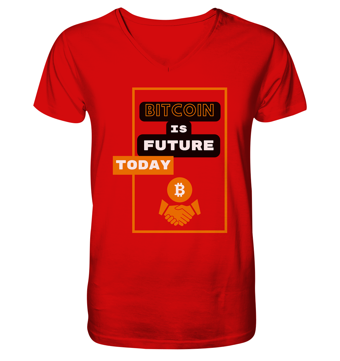 BITCOIN IS FUTURE TODAY - V-Neck Shirt