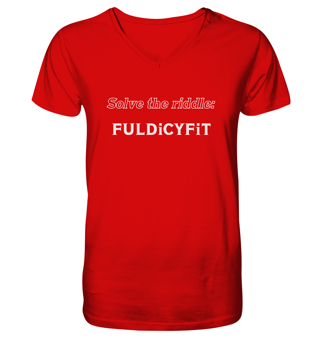 SOLVE THE RIDDLE - FULDiCYFiT - V-Neck Shirt