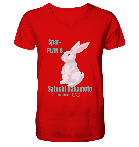 Spar-PLAN B SATOSHI NAKAMOTO Est. 2009 (unendlich) - V-Neck Shirt