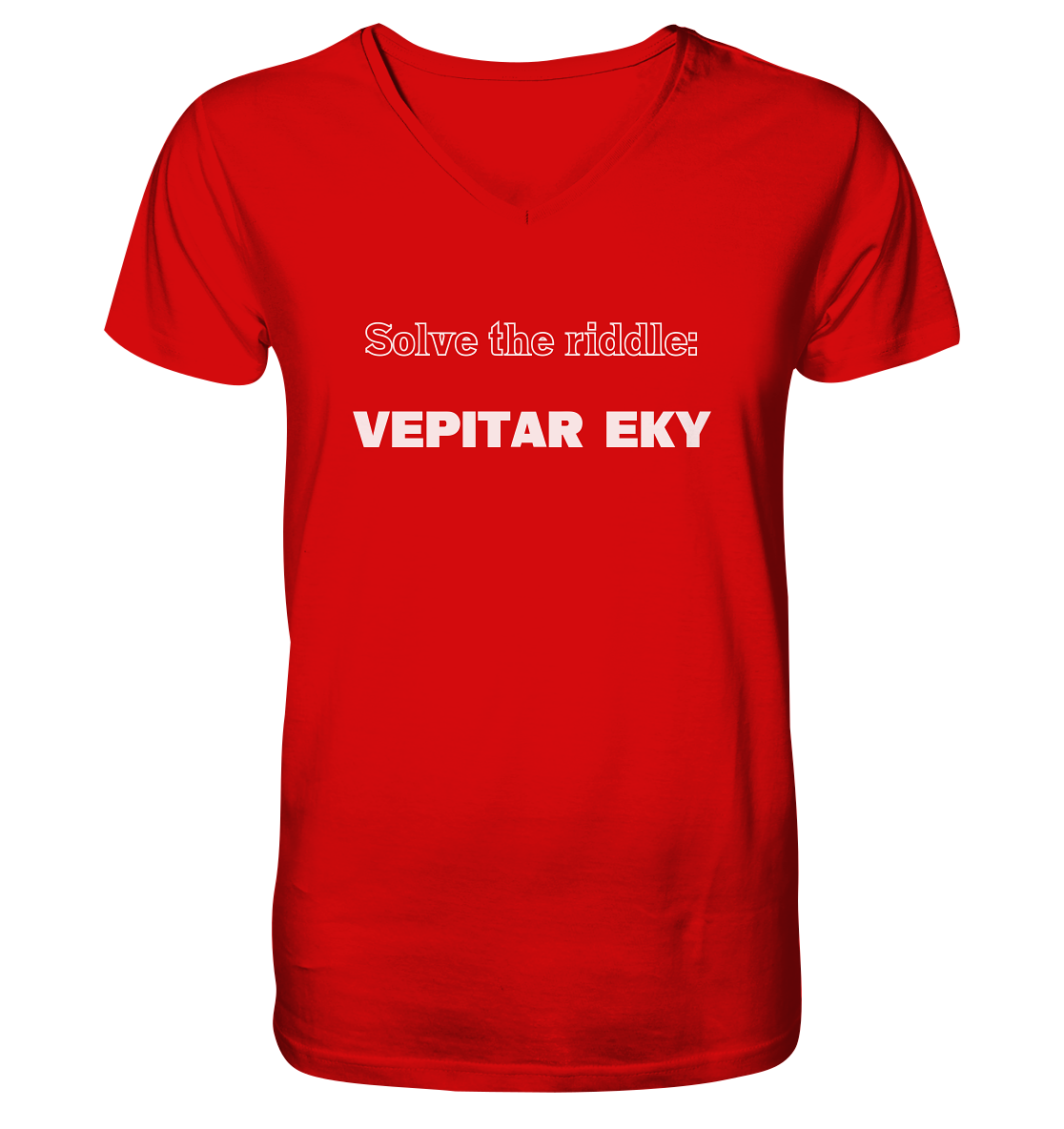 SOLVE THE RIDDLE - VEPITAR EKY - V-Neck Shirt