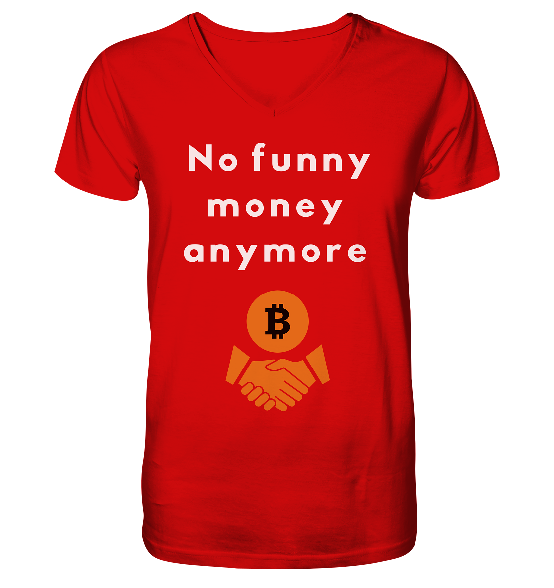 No funny money anymore - V-Neck Shirt