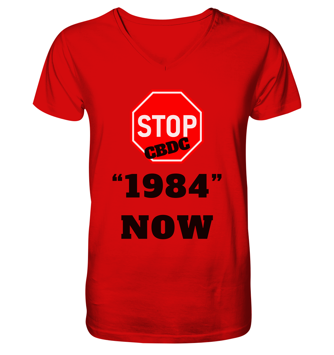 STOP CBDC "1984" NOW - V-Neck Shirt