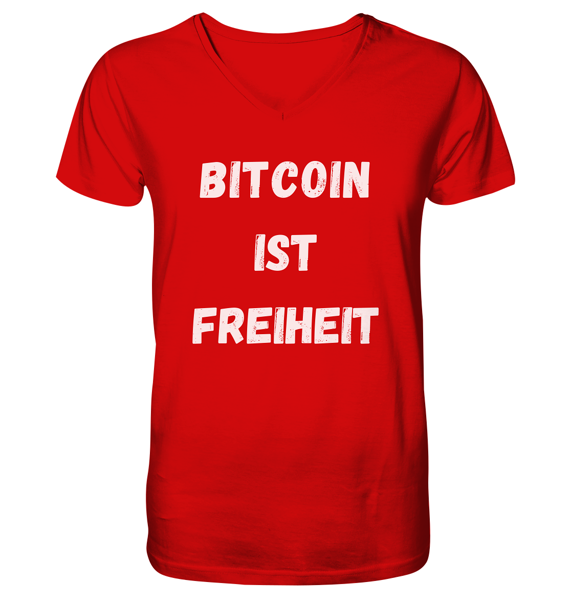 BITCOIN IST FREIHEIT - V-Neck Shirt