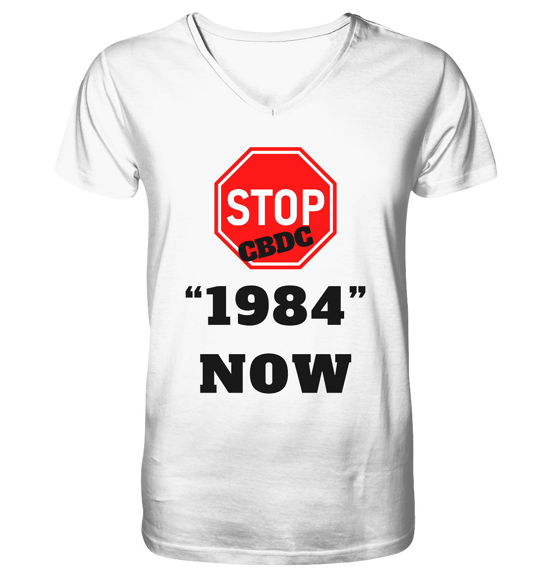 STOP CBDC "1984" NOW - V-Neck Shirt